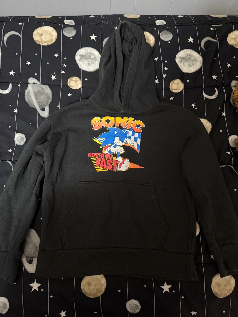 Old Navy Black Sonic "Gotta Go Fast" Graphic Hoodie